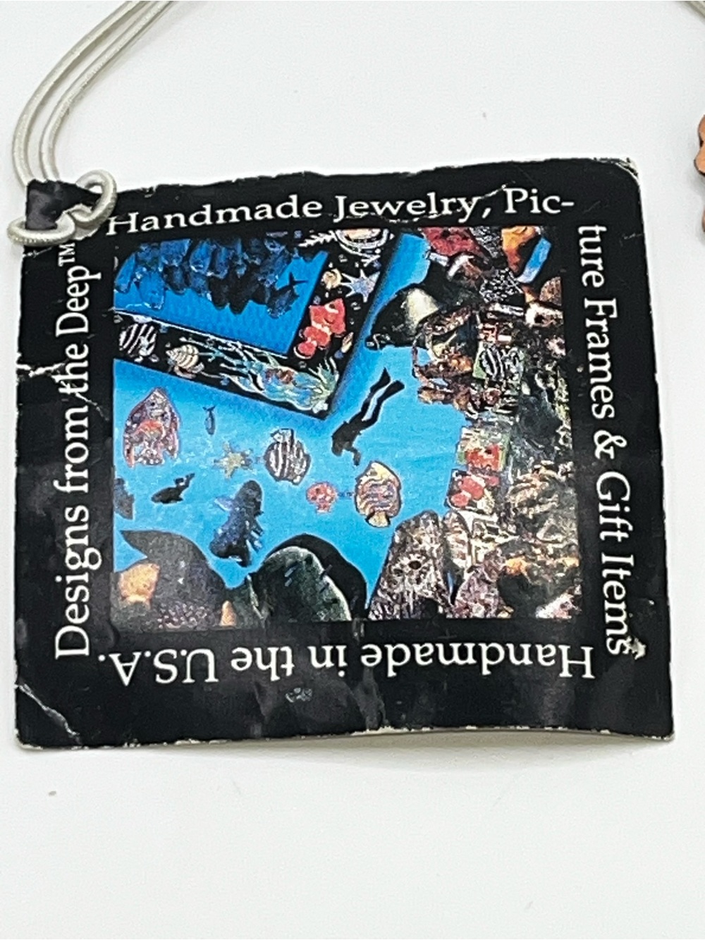 RARE!! Designs From The Deep decoupage Patriotic Americana Charm Bracelet - Picture 15 of 16